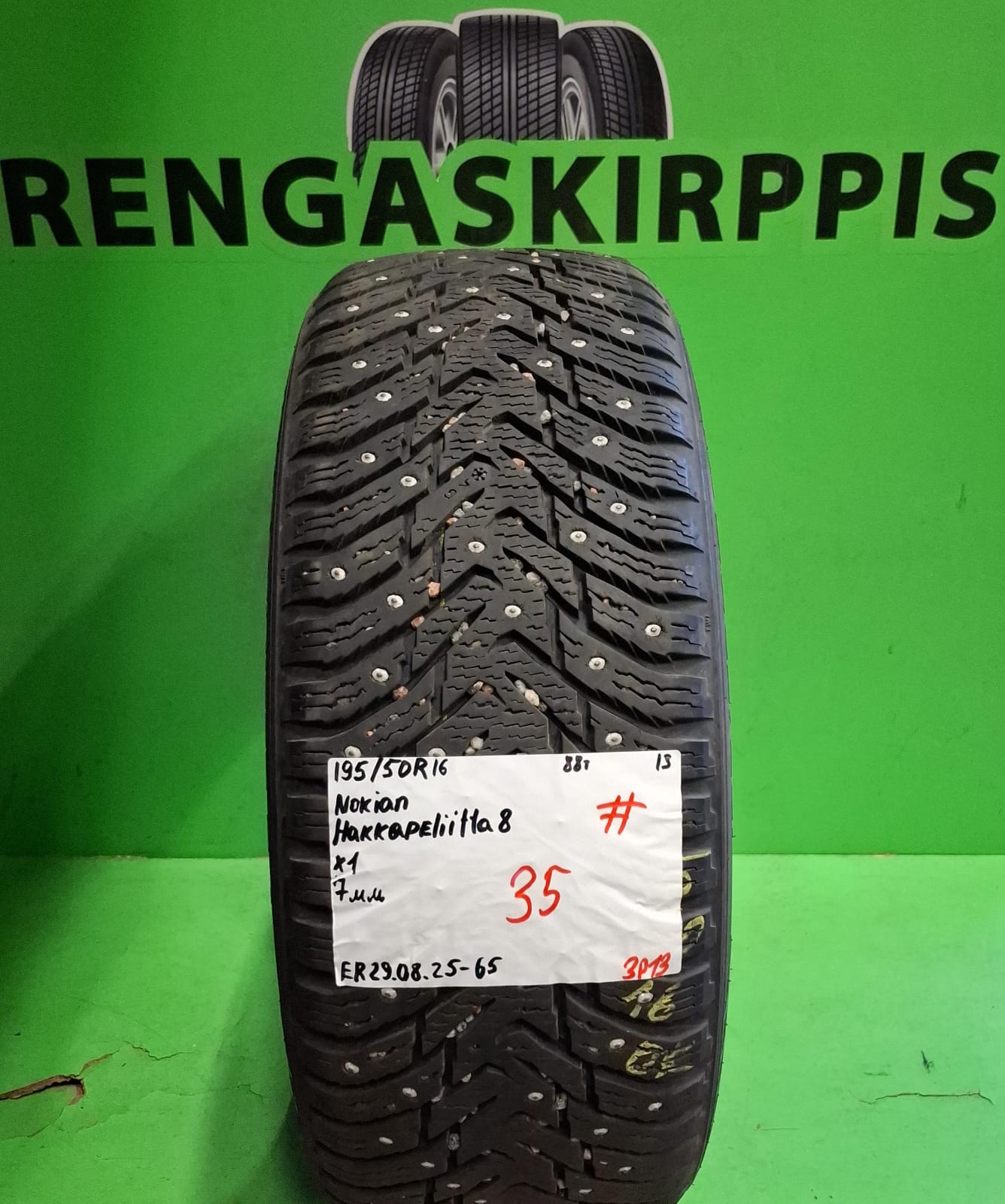 195/50R16 Nokian HKPL 8 88T nasta 7mm # / 3P13