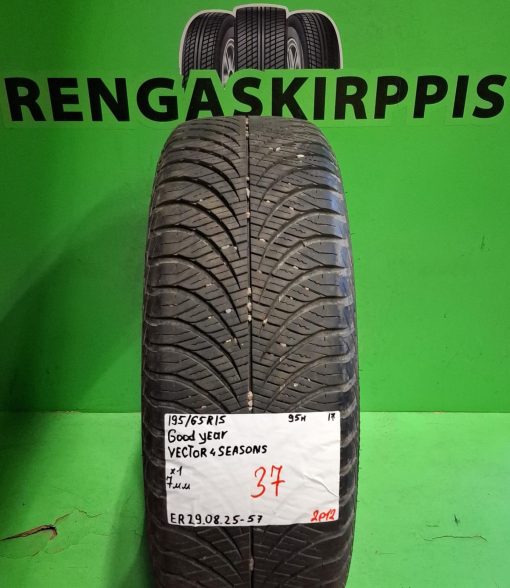 195/65R15 GoodYear Vector 4 Seasons 95H Keski-Euroopan kitka 7mm / 2P12