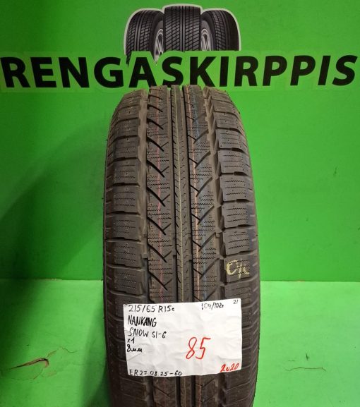 215/65R15C Nankang Snow SL6 104/102T kitka 8mm / 2V20