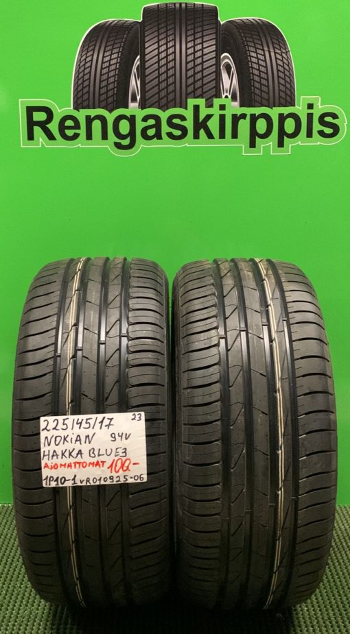 225/45R17 Nokian Hakka Blue 3 94V kesä ajamattomat / 1P10-1