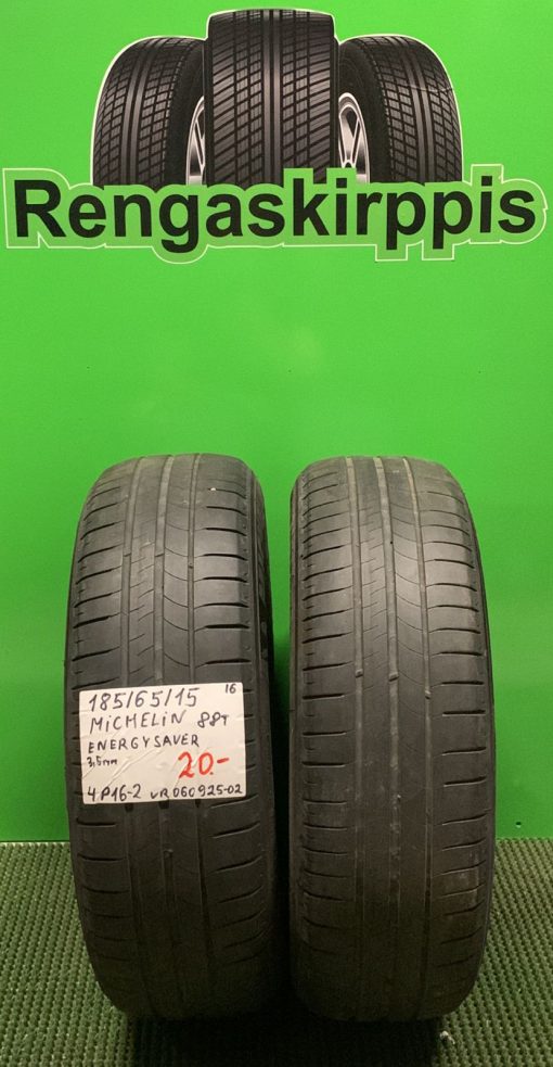 185/65R15 Michelin Energy Saver 88T kesä 3,5mm / 4P16-2