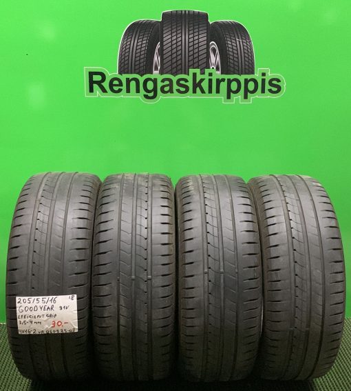 205/55R16 GoodYear EfficientGrip 91V kesä 3,5-4mm / 4V16-2