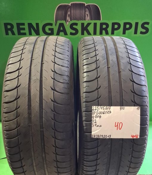 225/45R17 BFGoodrich G-Grip 91V kesä 3-4mm / 4P42