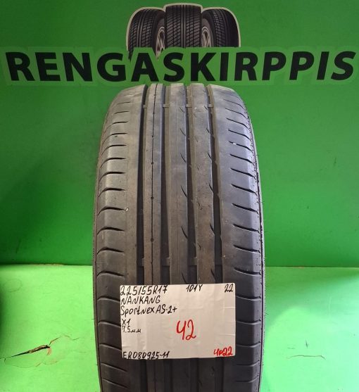 225/55R17 Nankang Sportnex Sportex AS2+ 101Y kesä 4,5mm / 4P22