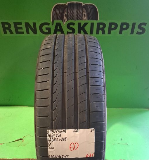 245/45R19 Minerva radial F205 102Y kesä 5mm / 6-21