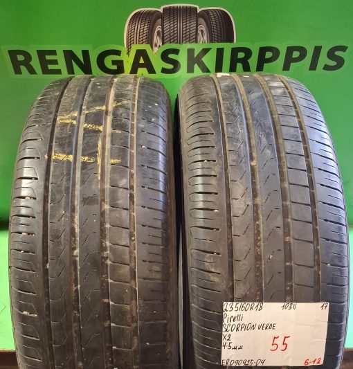 235/60R18 Pirelli Scorpion Verde 103V kesä 4-5mm / 6-12
