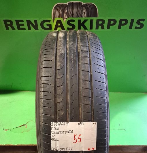 235/60R18 Pirelli Scorpion Verde 103V kesä 4,5mm / 6-11
