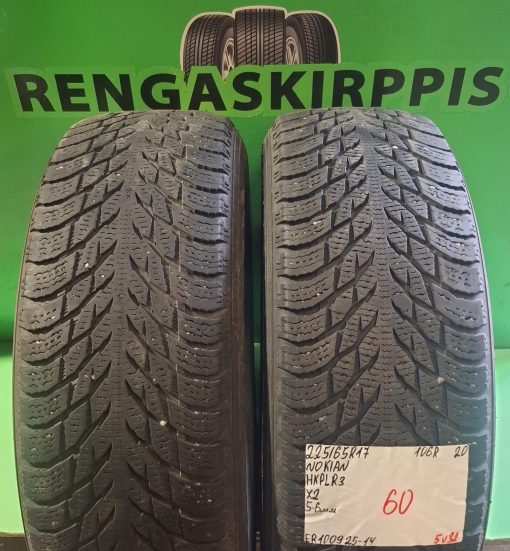 225/65R17 Nokian HKPL R3 106R kitka 5-6mm / 5V32
