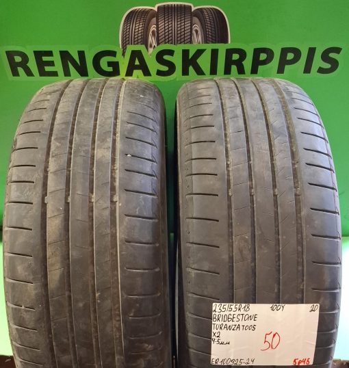 235/55R18 Bridgestone Turanza T005 100Y kesä 4-5mm / 5P45