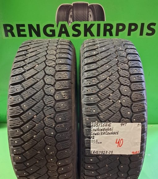 205/55R16 Continental ContiIce Contact 94T nasta 7,5-8mm / 4V21