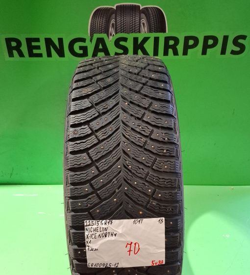 225/55R17 Michelin X-Ice North 4 101T nasta 7mm / 5V32