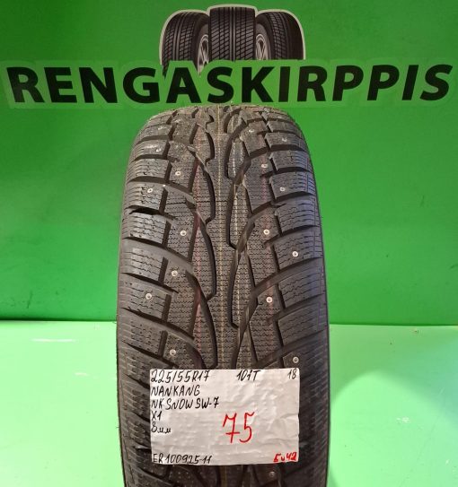 225/55R17 Nankang NK Snow SW7 101T nasta 8mm / 5V42