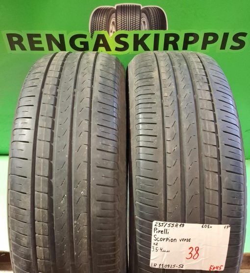 235/55R19 Pirelli Scorpion Verde 101V kesä 3,5-4mm / 5P45