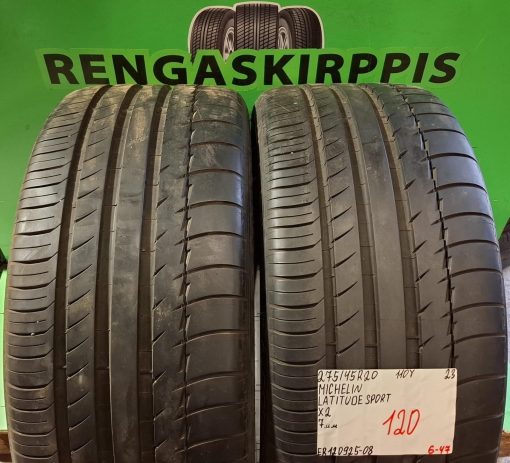 275/45R20 Michelin Latitude Sport 110Y kesä 7mm / 6-47