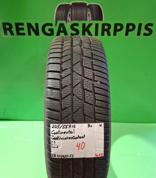 205/55R16 Continental ContiWinterContact 91H kitka 8mm / 4V43