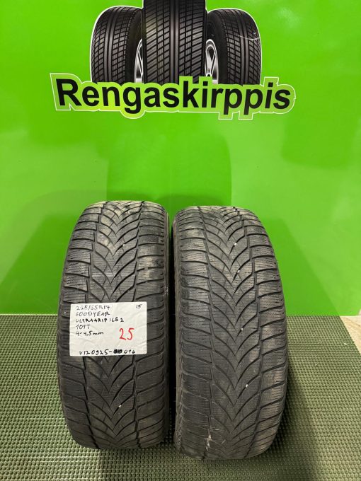 225/55R17 GoodYear UltraGrip Ice 2 101T kitka 4-4,5mm / 4V12-3
