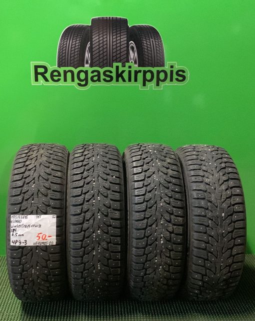 195/55R16 Kumho WinterCraft Ice Wi32 91T nasta 7,5mm / 4P9-3