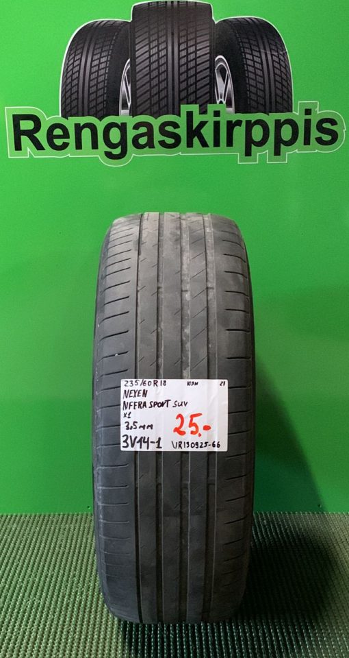 235/60R18 Nexen NFera Sport Suv 103H kesä 3,5mm / 3V14-1