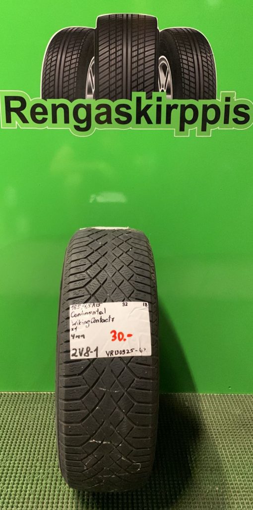 185/65R15 Continental VikingContact 7 92 kesä 4mm / 2V8-1