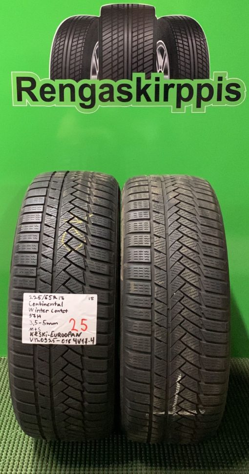 225/55R17 Continental WinterContact 97H Keski-Euroopan kitka M+S 3,5-5mm / 4V17-4