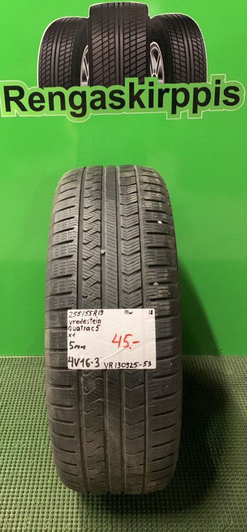 255/55R19 Vredestein Quatrac 5 111W kitka 5mm / 4V16-3