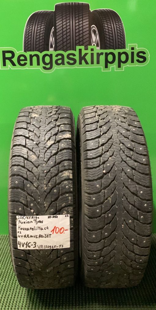205/65R16C Nokian HKPL C4 107/105A nasta uudenveroiset / 4V16-3