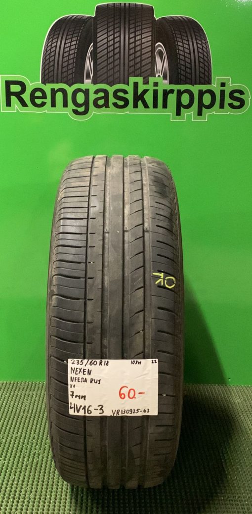 235/60R18 Nexen NFera RU1 103H kesä 7mm / 4V16-3