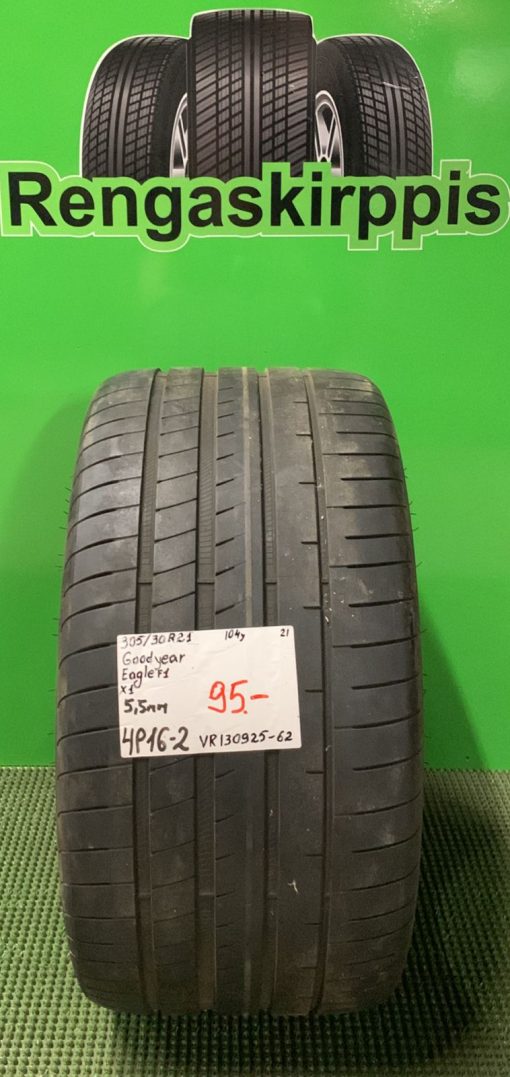 305/30R21 GoodYear Eagle F1 104Y kesä 5,5mm / 4P16-2