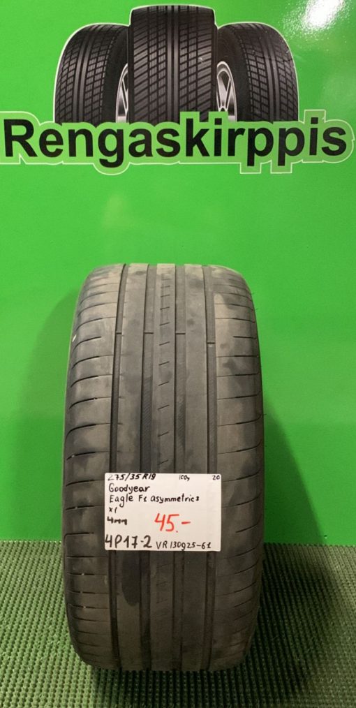 275/35R19 GoodYear Eagle F1 Asymmetric 2 100Y kesä 4mm / 4P17-2