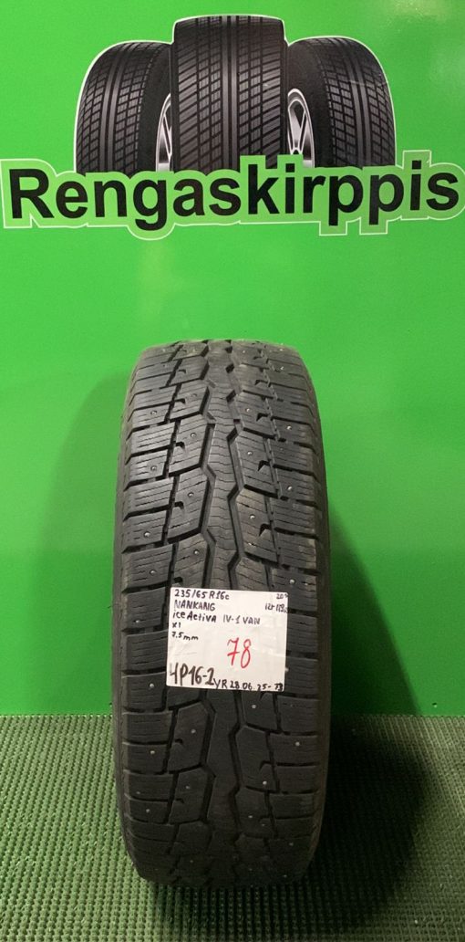 235/65R16C Nankang Ice Activa IV-1 Van 121/119R nasta 7,5mm / 4P16-2