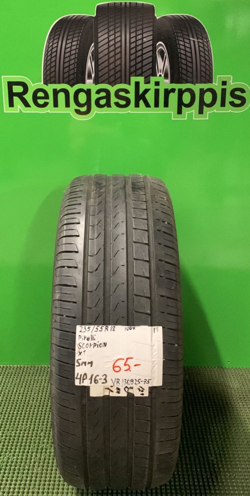 235/55R18 Pirelli Scorpion 100V kesä 5mm / 4P16-3