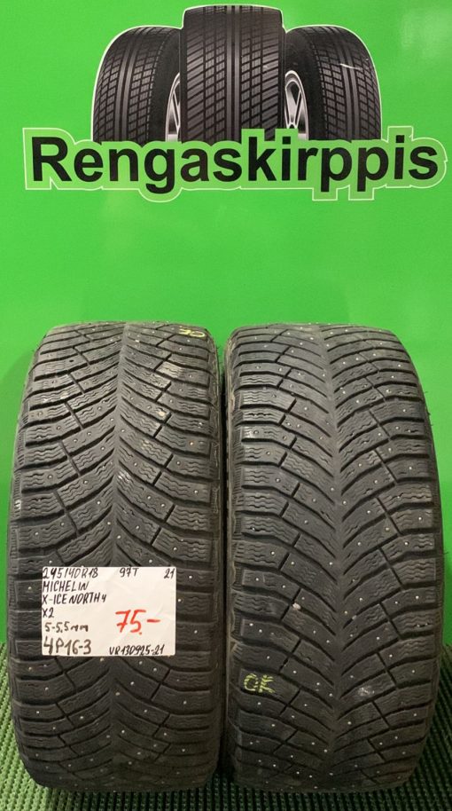 245/40R18 Michelin X-Ice North 4 97T nasta 5-5,5mm / 4P16-3