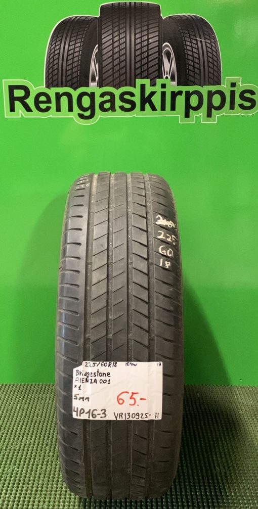 225/60R18 Bridgestone Alenza 001 104W kesä 5mm / 4P16-3