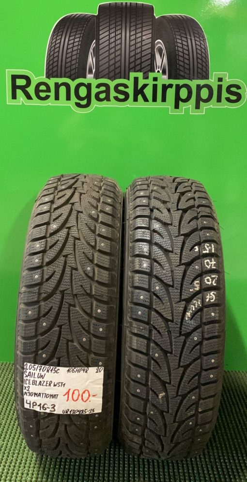 205/70R15C Sailun Ice Blazer WST1 106/104R nasta ajamattomat / 4P16-3