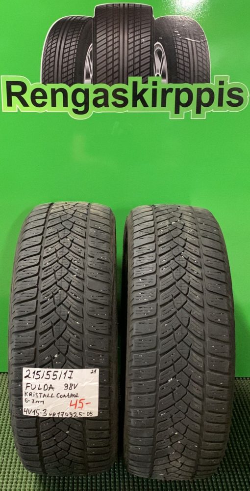 215/55R17 Fulda Kristall Control 98V kitka 6-7mm / 4V15-3