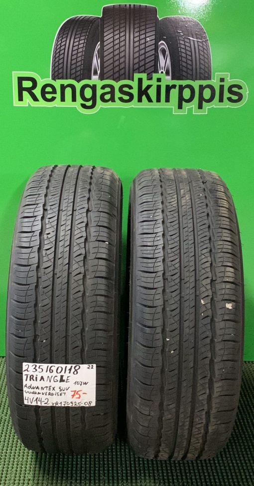 235/60R18 Triangle Advantex Suv 107W kesä uudenveroiset / 4V14-2
