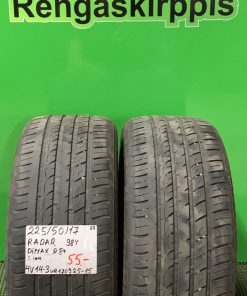 225/50R17 Radar Dimax R8+ 98Y kesä 5mm / 4V14-3