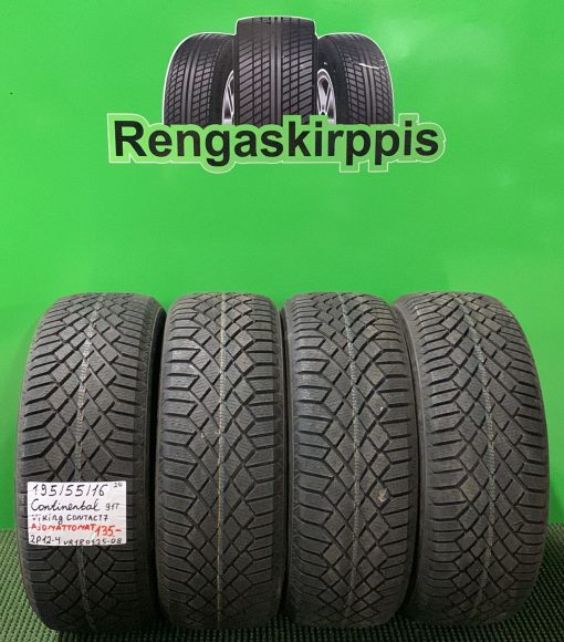 195/55R16 Continental VikingContact 7 91T kitka ajamattomat / 2P12-4