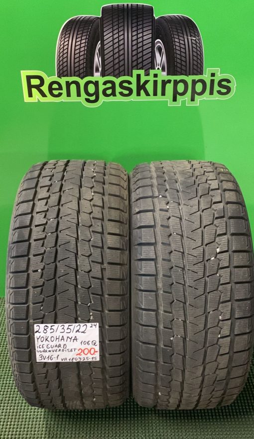 285/35R22 Yokohama IceGuard 106Q uudenveroiset / 3V16-1