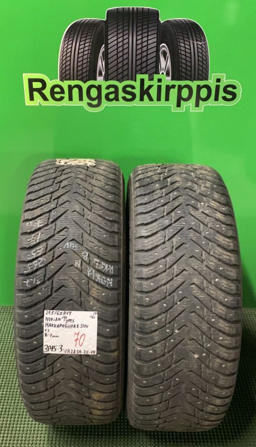 265/65R17 Nokian Tyres HKPL 8 Suv 116T nasta 6-7mm / 3P15-3