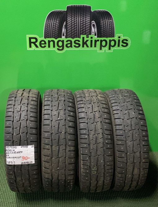 195/70R15C Michelin Agilis X-Ice North 104/102R nasta uudenveroiset / 4P9-3