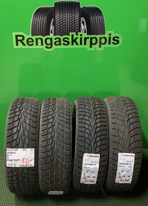 185/60R15 Nankang Ice-1 88Q kitka ajamattomat / 4P8-3