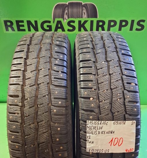 215/65R16C Michelin Agilis X-Ice North 109/107R nasta 9mm / 4V20