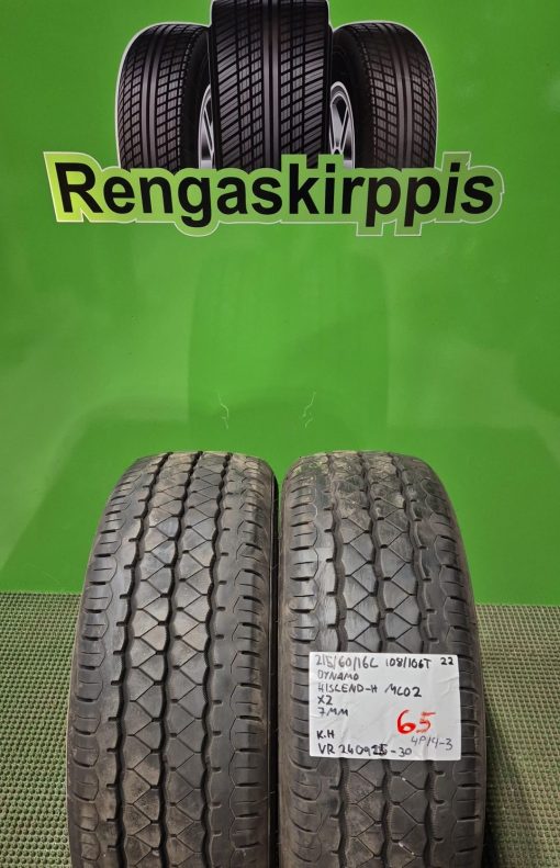 215/60R16C Dynamo Hislend-H MCO2 108/106T kesä 7mm / 4P14-3