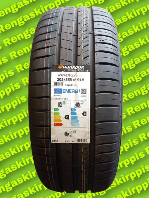 205/55R16 Hankook Kinergy Eco 2 91H C,B 71dB / kesä