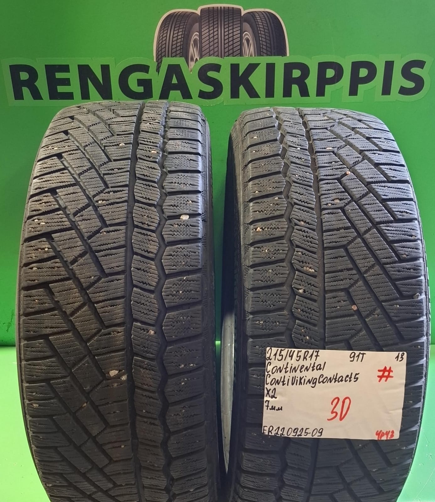 215/45R17 Continental ContiVikingContact 5 91T kitka 7mm # / 4P43