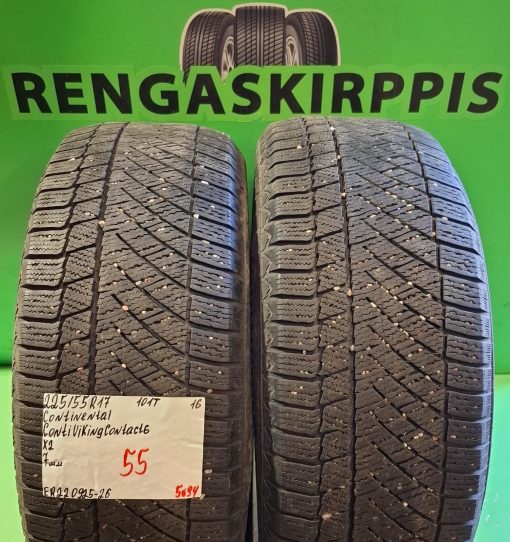 225/55R17 Continental ContiVikingContact 6 101T kitka 7mm / 5V34