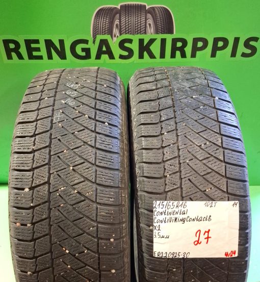 215/65R16 Continental ContiVikingContact 6 102T kitka 3,5mm / 4V24