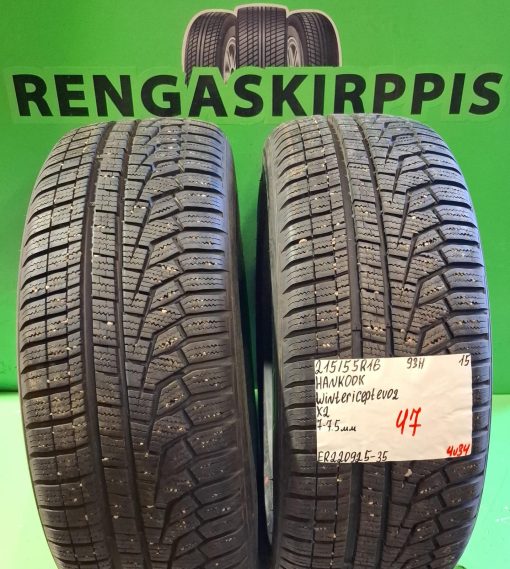 215/55R16 Hankook Winter ICept Evo 2 93H kitka 7-7,5mm / 4V34