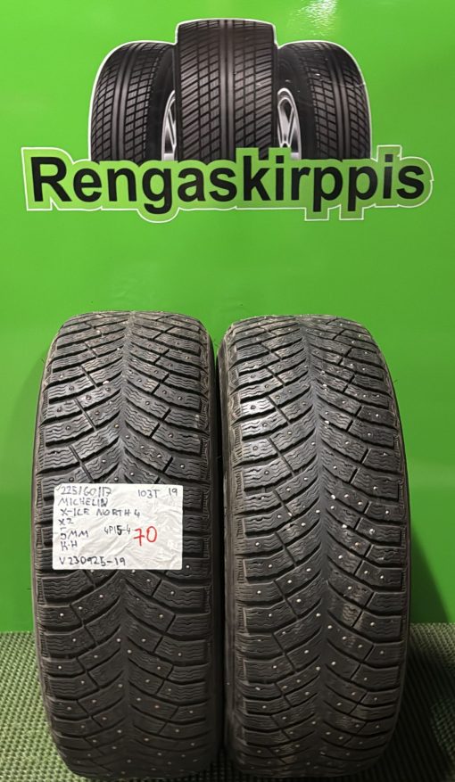 225/60R17 Michelin X-Ice North 4 nasta 5mm / 4P15-4
